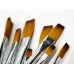 Flat square tip brush