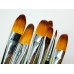 Flat rounded tip brush